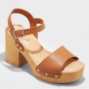 Universal Thread April Platform Heels Brown/Tan Size 7